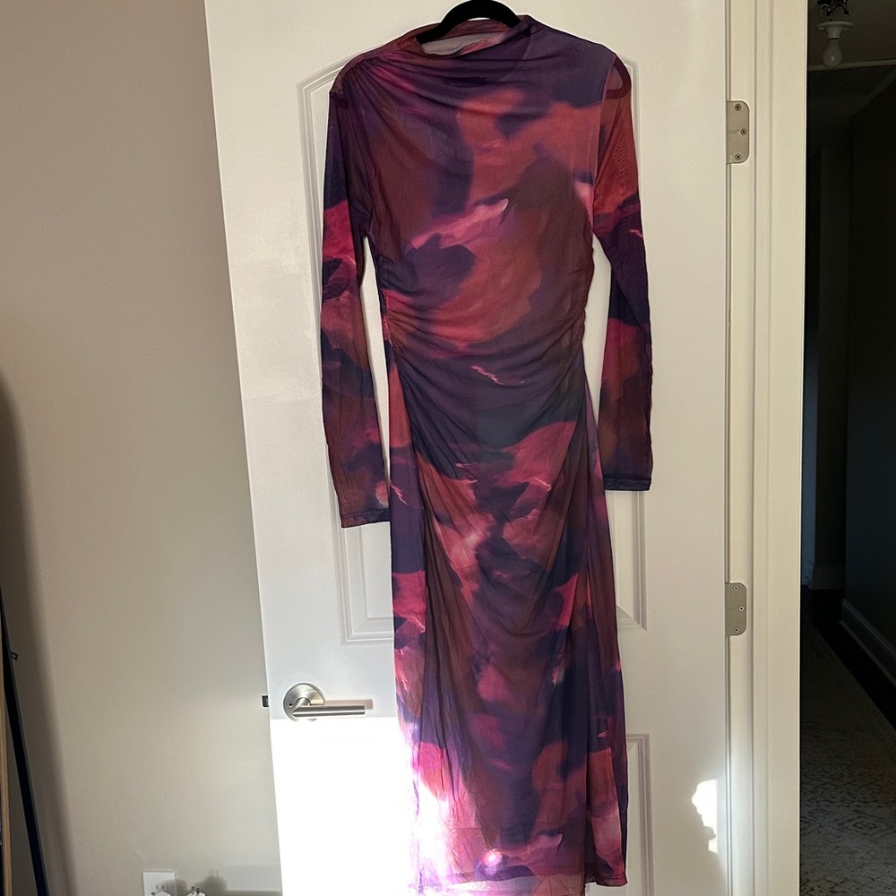 Vibrant Long Sleeve Women's Dress